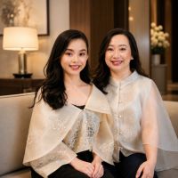 Reagan Lazaro with daughter
